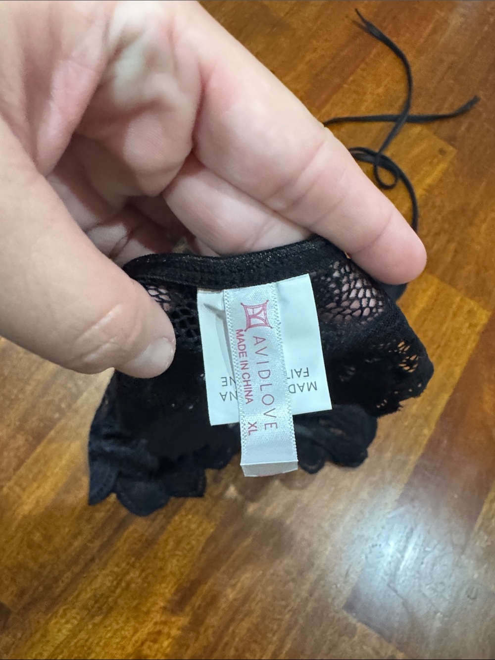 NWT Avidlove Black Lace Halter Teddy Bodysuit - Picture 11 of 12